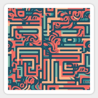 Abstract disposition - Abstract Mindset Seamless Pattern Magnet